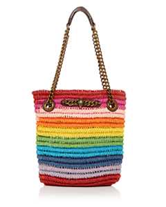 Chelsea Rainbow Stripe Woven Shoulder Bag Chelsea Rainbow Stripe Woven Shoulder Bag