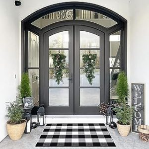 Cotton Buffalo Plaid Rug