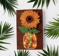DIY Sunflower String Art Kit