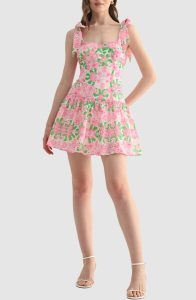 Floral Eyelet Detail Dress