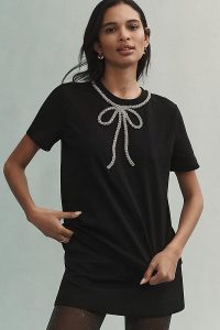 English Factory Rhinestone Bow Tee English Factory Rhinestone Bow Tee