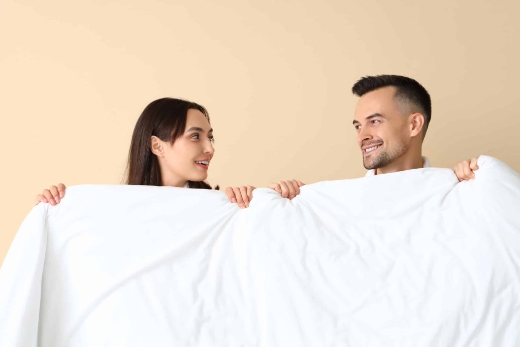One Bed - Two Blankets